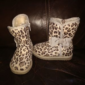 Girl's leopard fashion boots